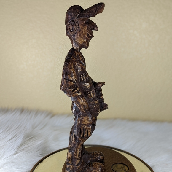 Ducks Unlimited Doug Dutenhoeffer Signed Wooden Hunting Sculpture Wood Vintage - Picture 3 of 10
